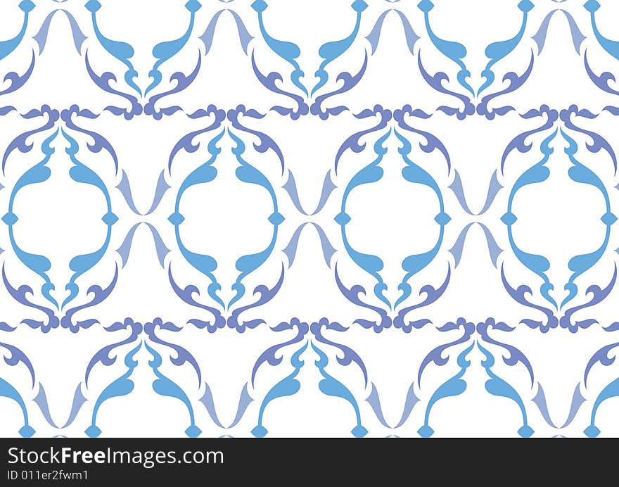 Ottoman style wallpaper pattern and shape