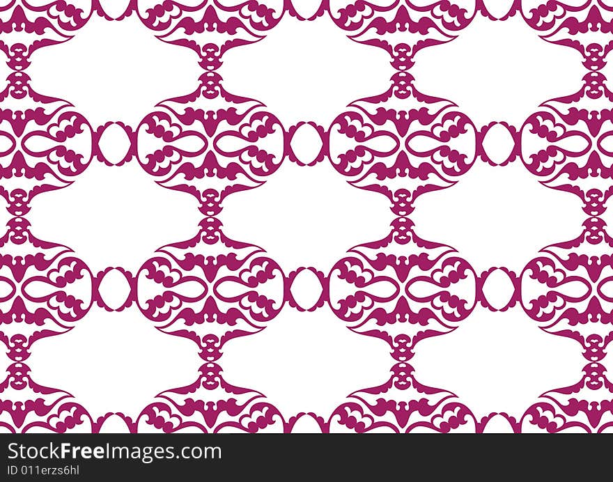 Ottoman style wallpaper pattern and shape