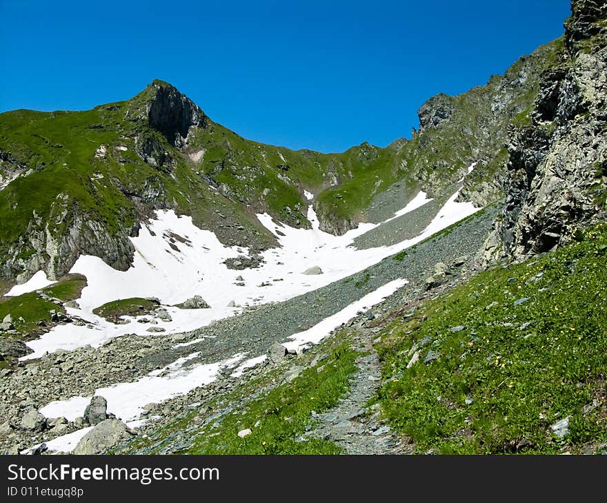 Valley In Romania Carpathian