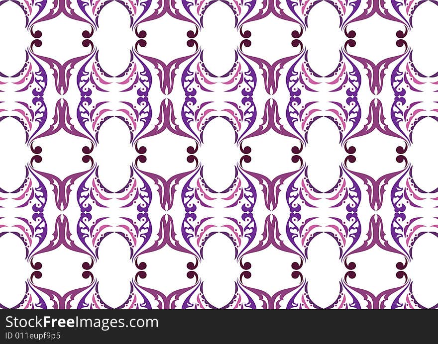 Ottoman style wallpaper pattern and shape