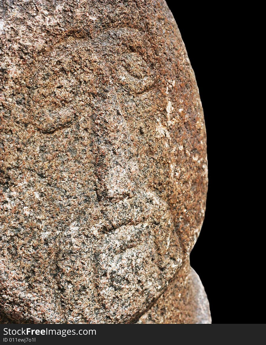 Stone man named Polovetskaya baba in Russia and Ukraine. Gravestone on the Kurgan is the Russian word (of Turkic origin) for a tumulus, a type of burial mound or barrow, heaped over a burial chamber, often of wood. The distribution of such tumuli in Eastern Europe corresponds closely to the area of the Pit Grave or Kurgan culture in South-Eastern Europe. Stone man named Polovetskaya baba in Russia and Ukraine. Gravestone on the Kurgan is the Russian word (of Turkic origin) for a tumulus, a type of burial mound or barrow, heaped over a burial chamber, often of wood. The distribution of such tumuli in Eastern Europe corresponds closely to the area of the Pit Grave or Kurgan culture in South-Eastern Europe.