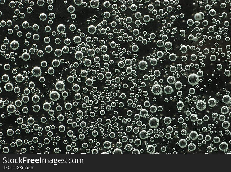 Water with bubbles