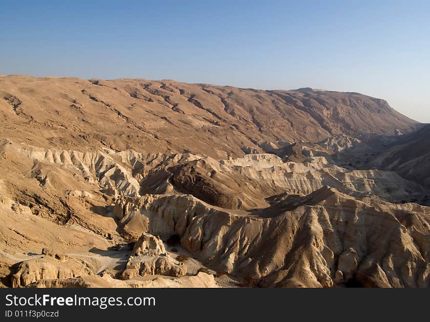 Judea desert close to the Dead Sea, Israel