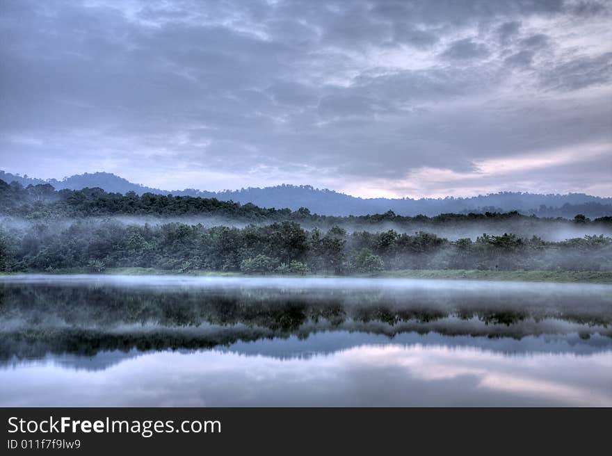 Lake in the early Morning