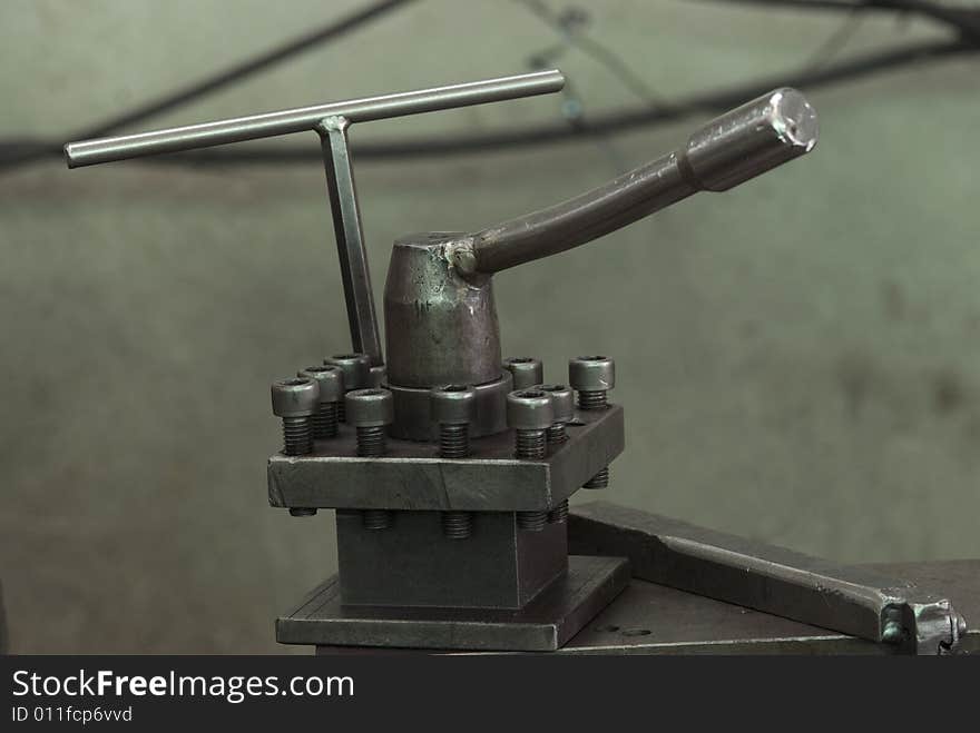 Controls Of A Steel Lathe