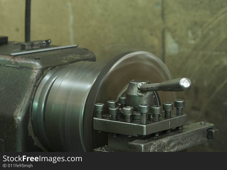 Steel lathe