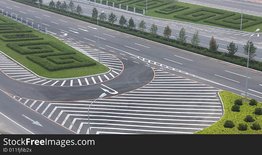 Crosswalk And Road