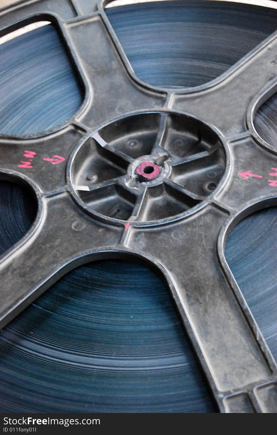 A close up of a great film reel