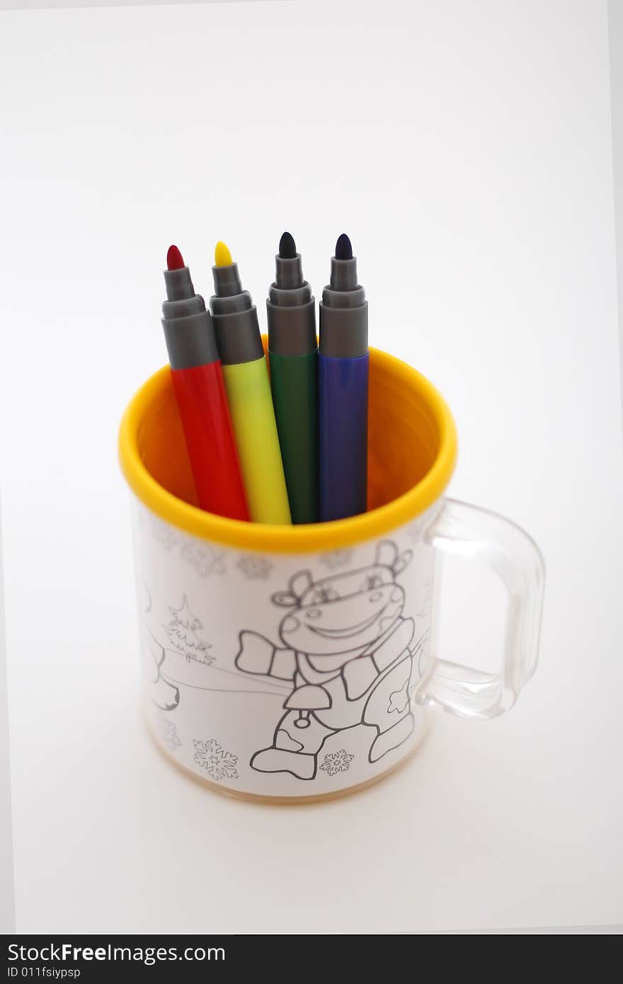 Markers In The Mug