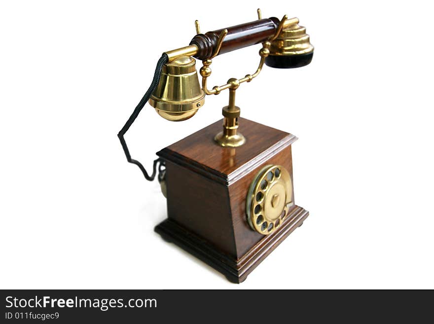 A really old telephone. I don´´t know how old. A really old telephone. I don´´t know how old