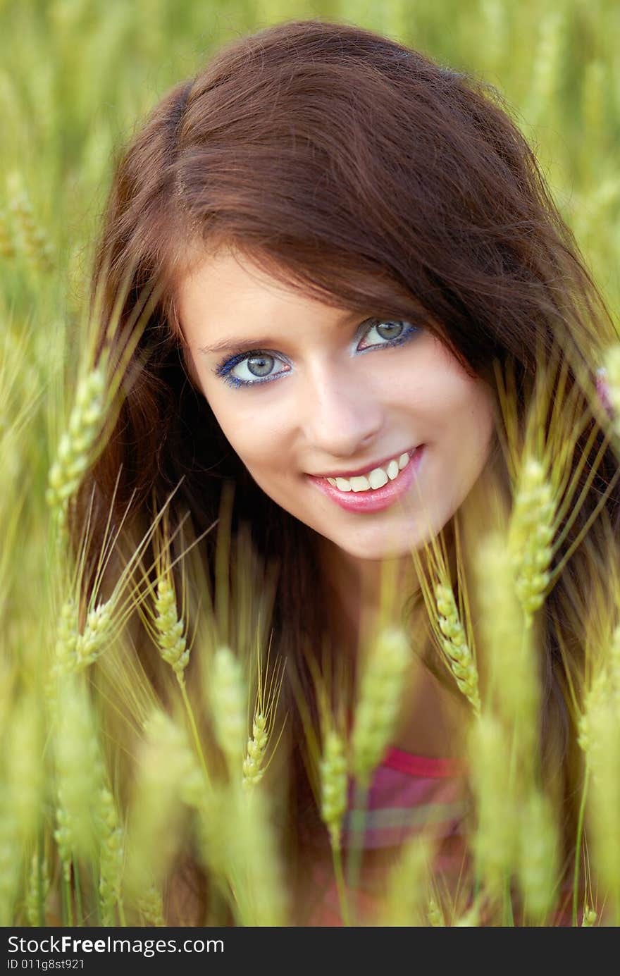 Girl in a field