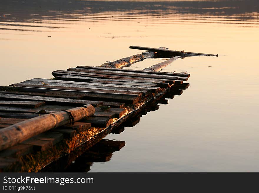 Ruinous Of A Foot-bridge