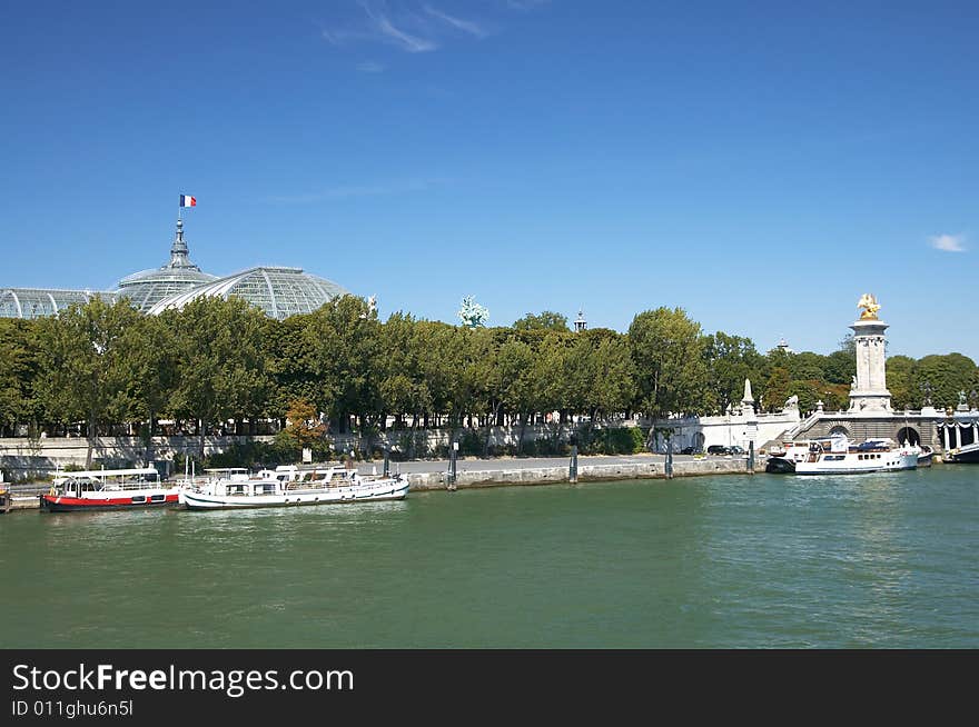 Bridge Pont Alexandre III and the Grand Palais, Paris