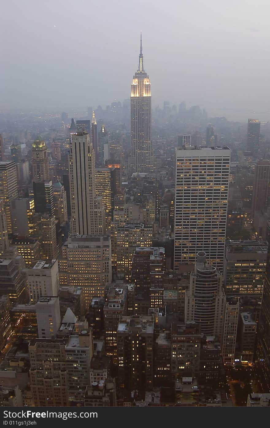 Mysterious view of manhattan in the night. Mysterious view of manhattan in the night