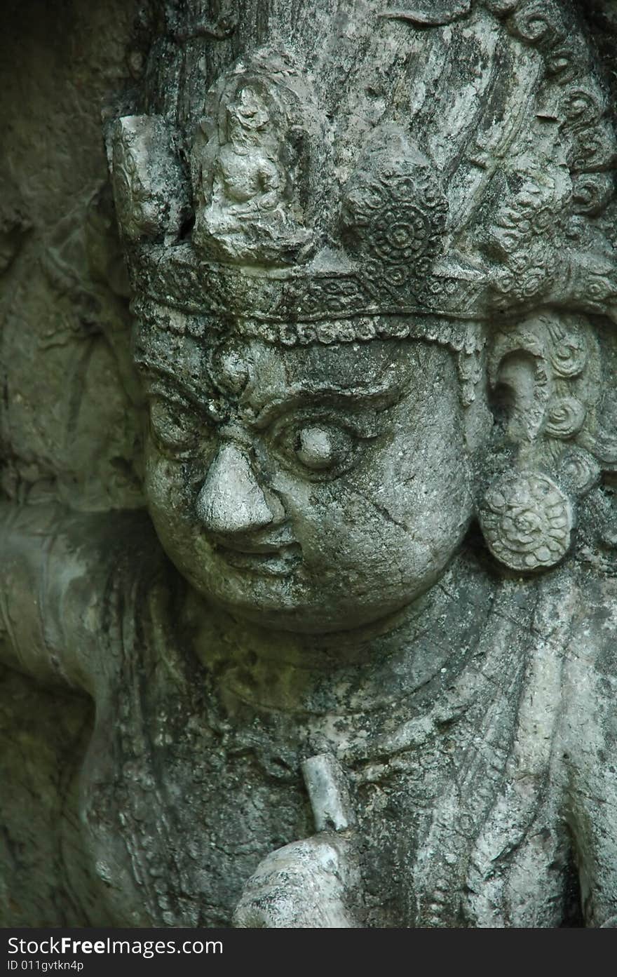 Ancient Buddha carving in China