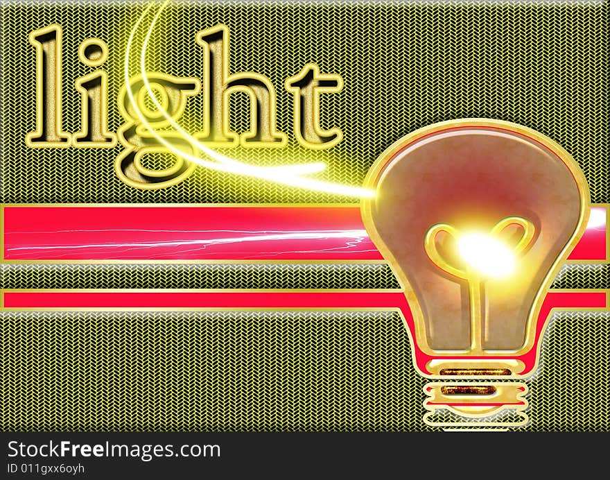 Great creative abstract color rich textured image burning bright lights and inscriptions light