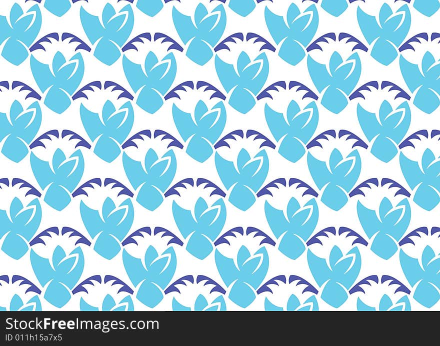 Ottoman style wallpaper pattern and shape