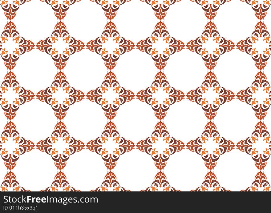 Ottoman style wallpaper pattern and shape