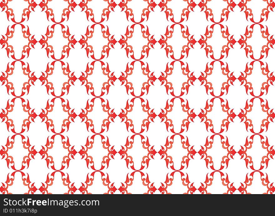 Ottoman style wallpaper pattern and shape