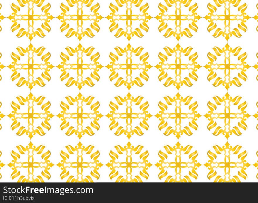 Ottoman style wallpaper pattern and shape