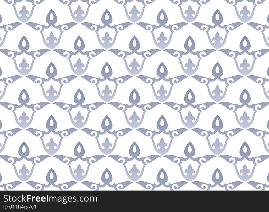 Ottoman style wallpaper pattern and shape