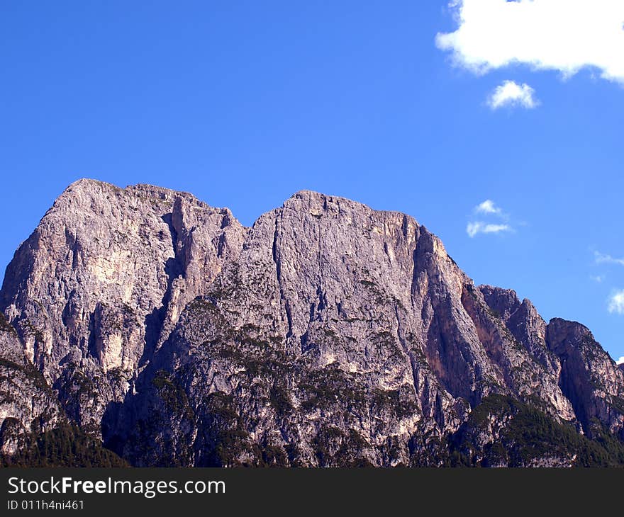 A good shot of tha Sciliar mountain in Sud Tyrol. A good shot of tha Sciliar mountain in Sud Tyrol