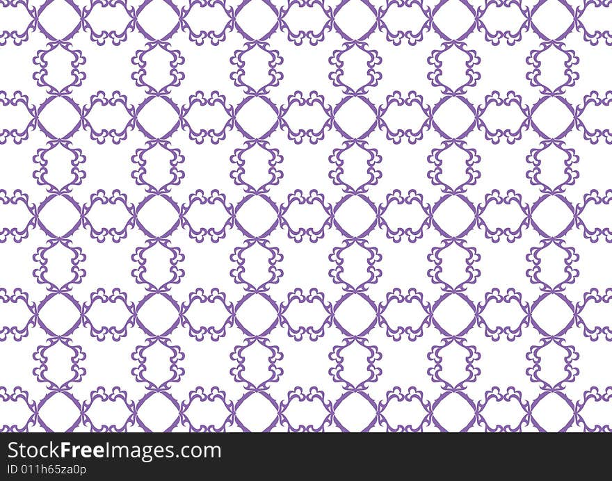 Ottoman style wallpaper pattern and shape