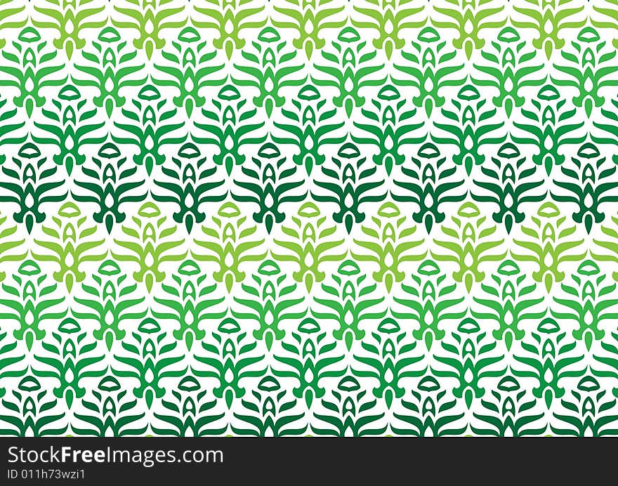 Ottoman style wallpaper pattern and shape