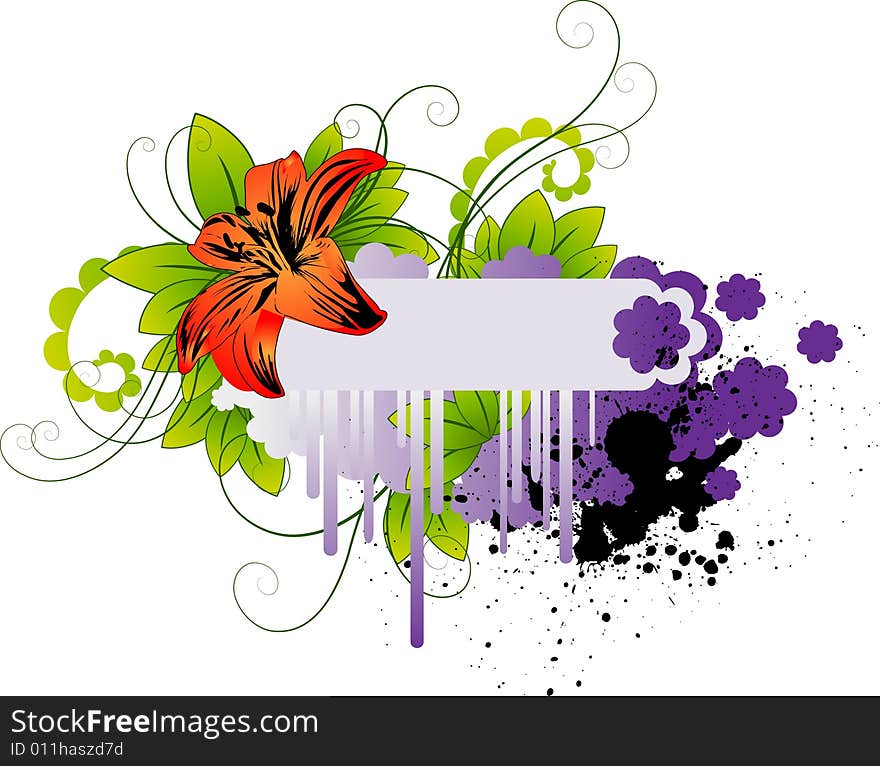 Floral cloud for your business promotion. Floral cloud for your business promotion.