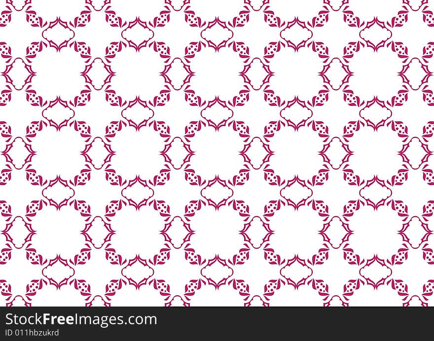 Ottoman style wallpaper pattern and shape