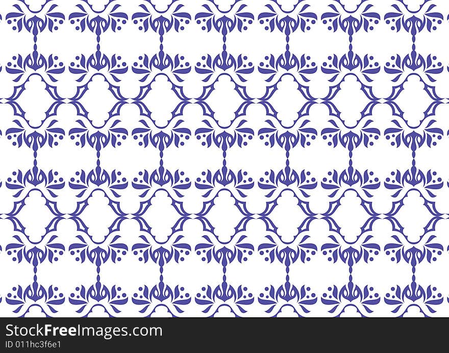 Ottoman style wallpaper pattern and shape