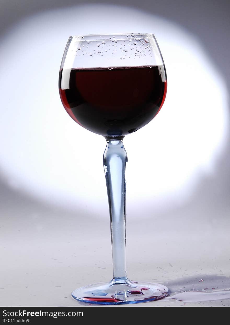 Wine toast , wine glass isolated on white