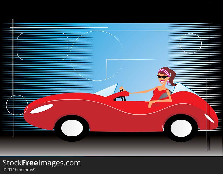 Woman driving