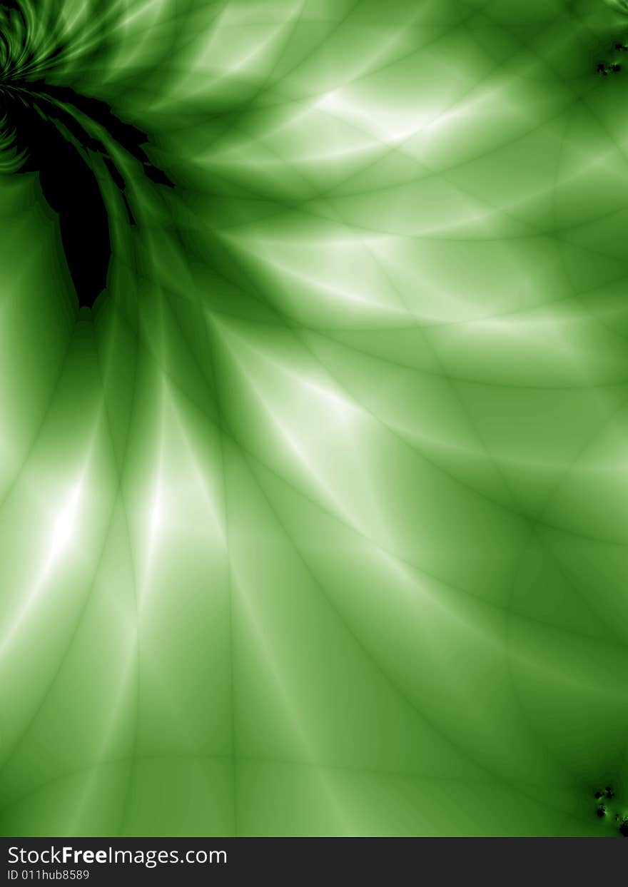 Abstract green background. Fractal illustration. Abstract green background. Fractal illustration