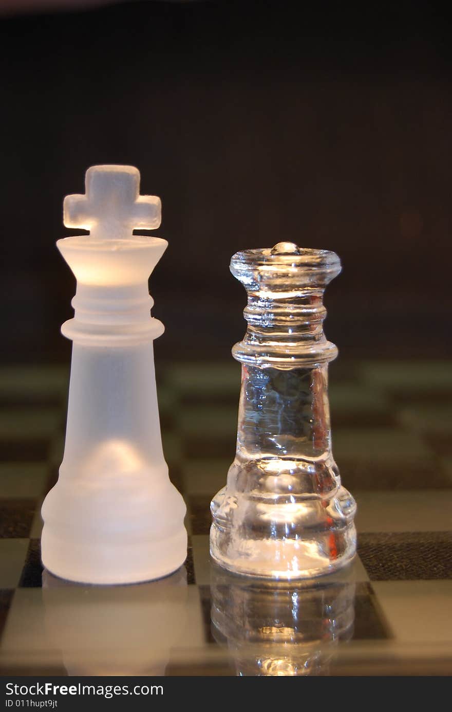 Mixed couple on the chess board