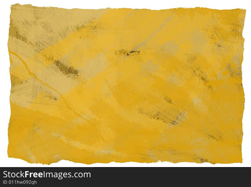 Yellow old paper on a background