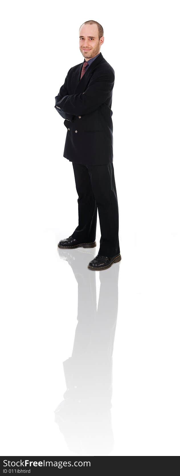 Business man on a white background isolated. Business man on a white background isolated