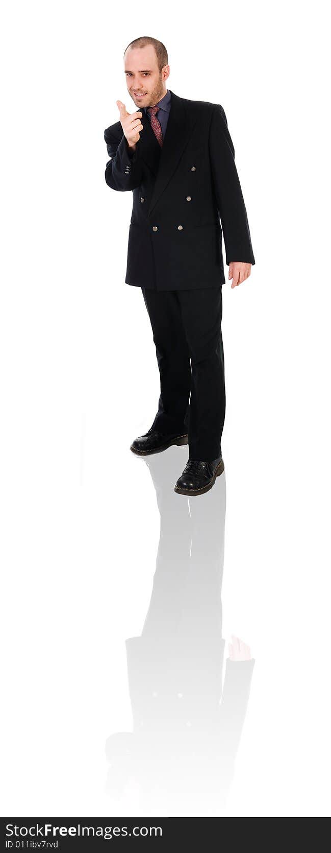 Business man on a white background isolated. Business man on a white background isolated