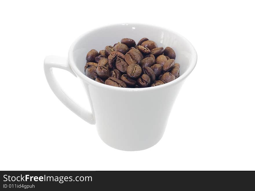 Coffee isolated on white background