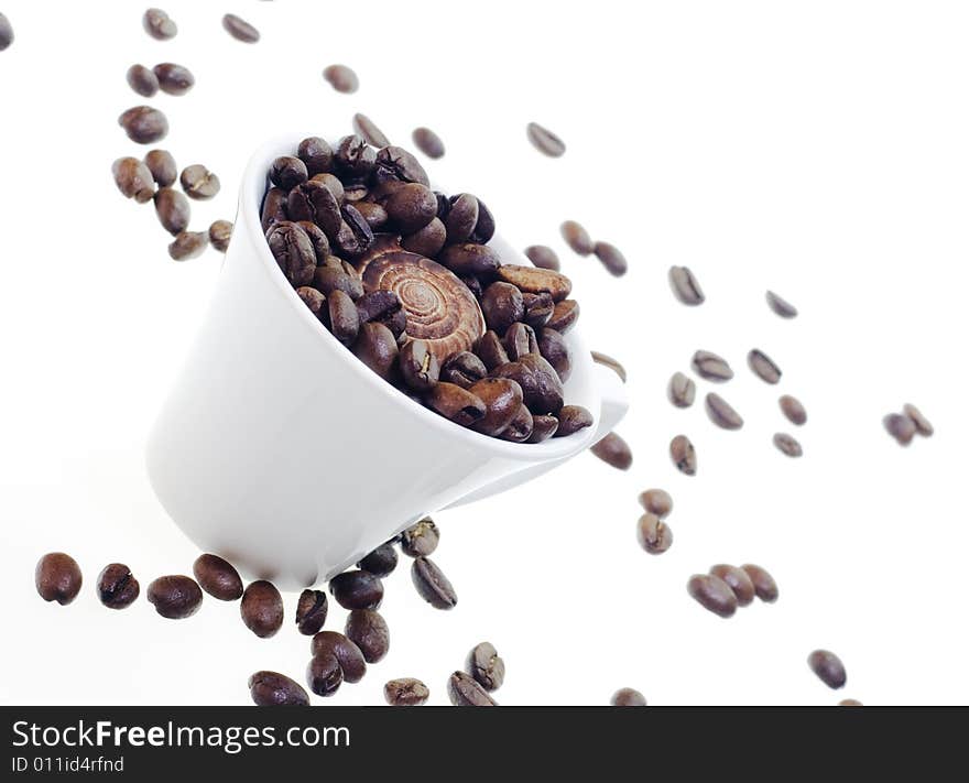 Coffee isolated on white background