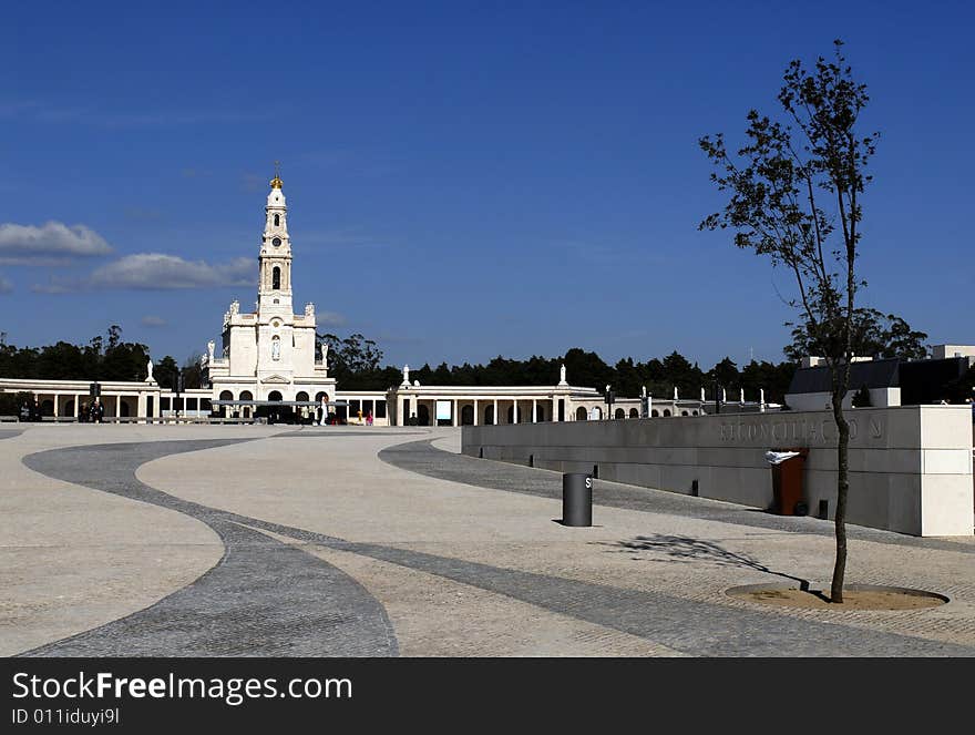 Beautiful sanctuary the europe - Fátima in Portugal. Beautiful sanctuary the europe - Fátima in Portugal