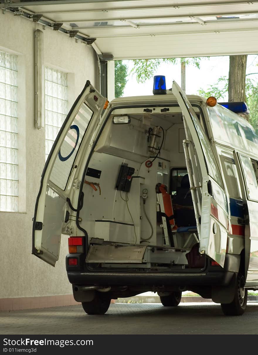 Ambulance interior