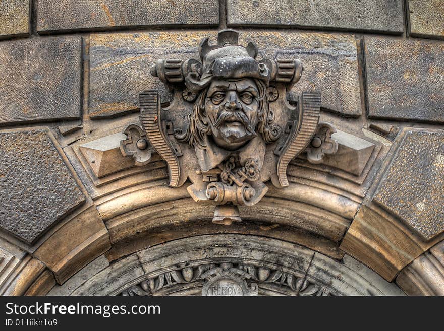 Close-up on the statue of a German elector in Dresden, Germany. Close-up on the statue of a German elector in Dresden, Germany