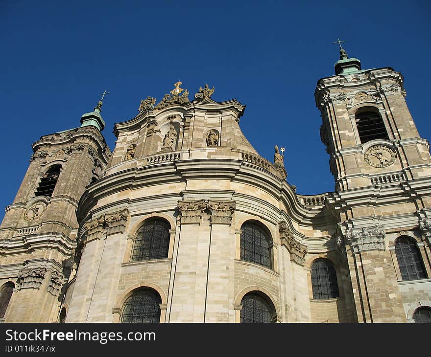 German Cathedral Close-up, In Beuron, Germany