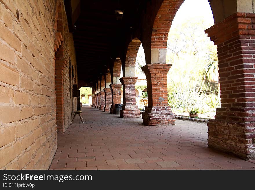 The view of an ancient architecture. The view of an ancient architecture