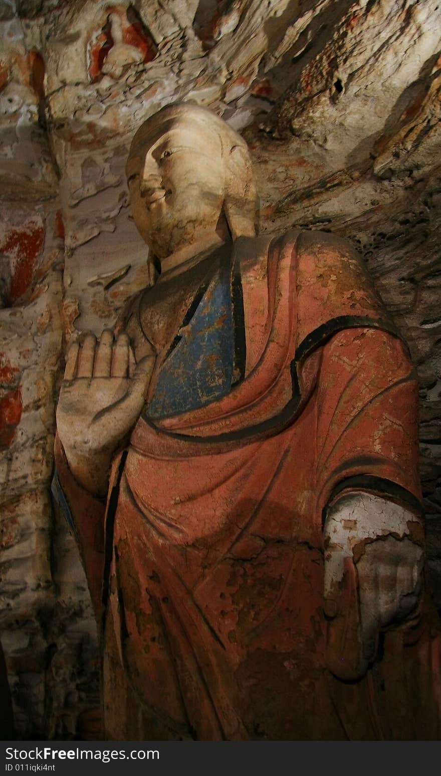 Stone carving in Yungang Grottoes, Datong, Shanxi province of China. Stone carving in Yungang Grottoes, Datong, Shanxi province of China.