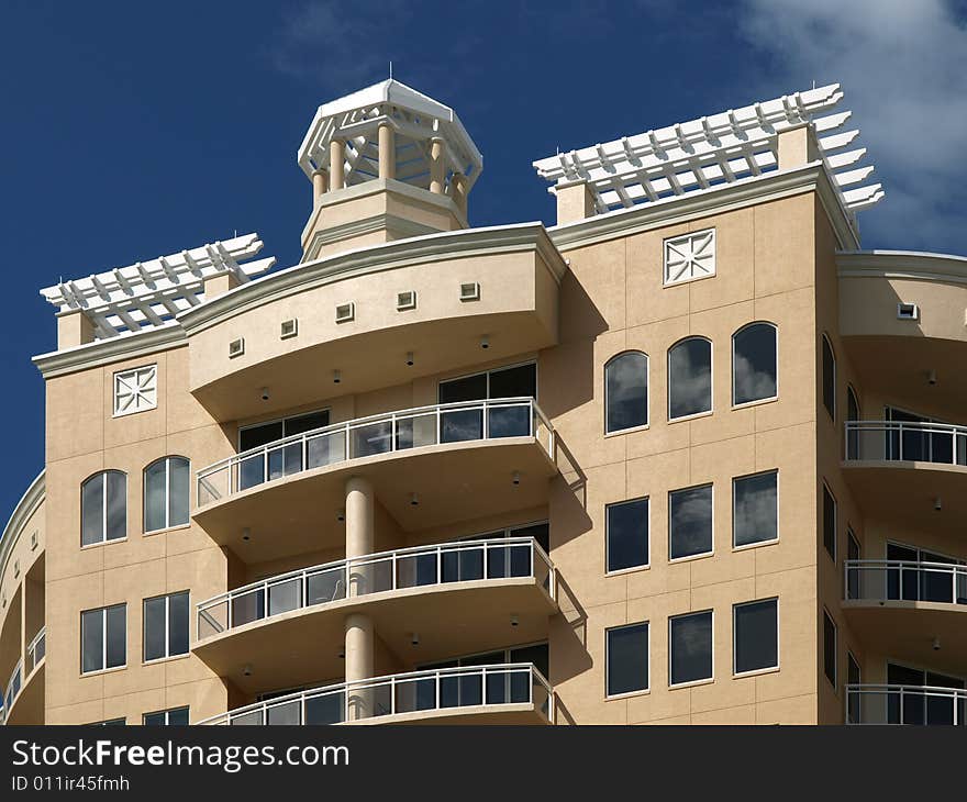 Luxury Hotel With Cupola And Trellise