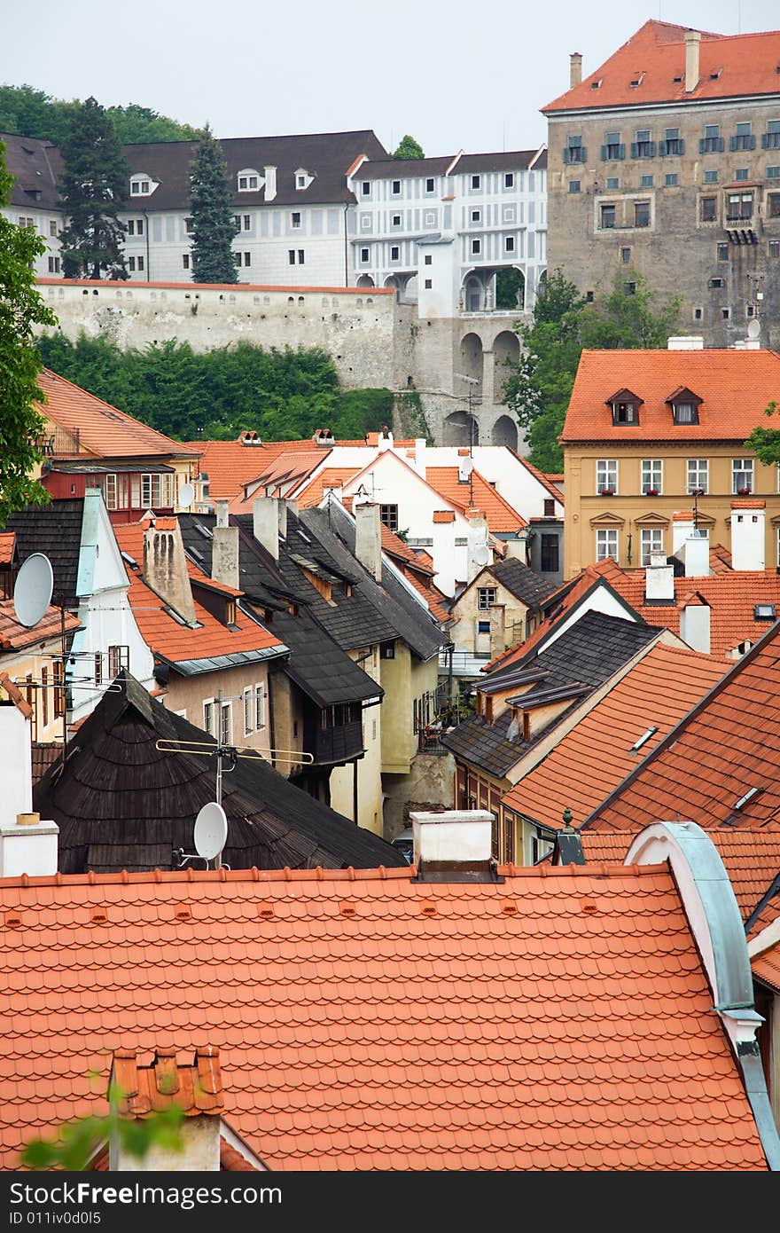 Cesky Krumlov Red Roofs 1