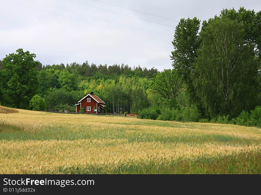 Buildings and landscape in sweden. Buildings and landscape in sweden