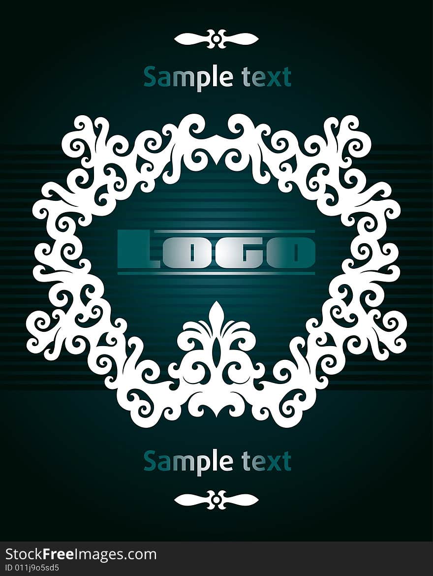 Vector ornament In flower style. Vector ornament In flower style